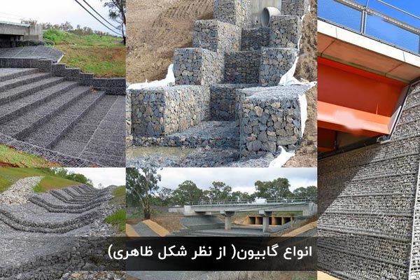 انواع گابیون( از نظر شکل ظاهری)